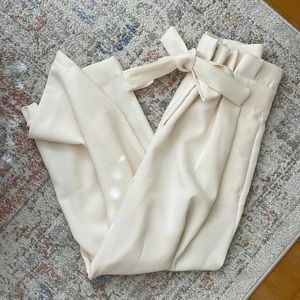 H&M paperbag tie waist pants